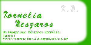 kornelia meszaros business card